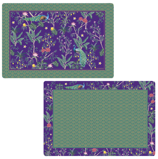 Double side placemat 45x30 IMPERIAL PEACOCK