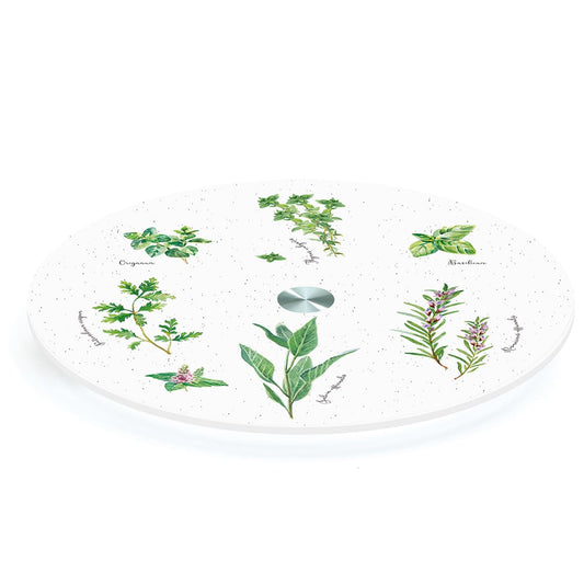 Revolving glass board Ø 32 HERBARIUM