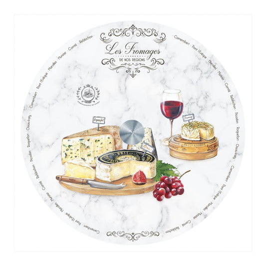 Revolving glass board Ø 32 cm LES FROMAGES