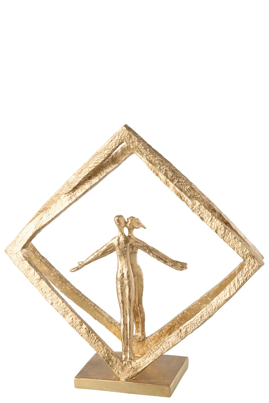 Couple In Frames Modern Resin Gold
