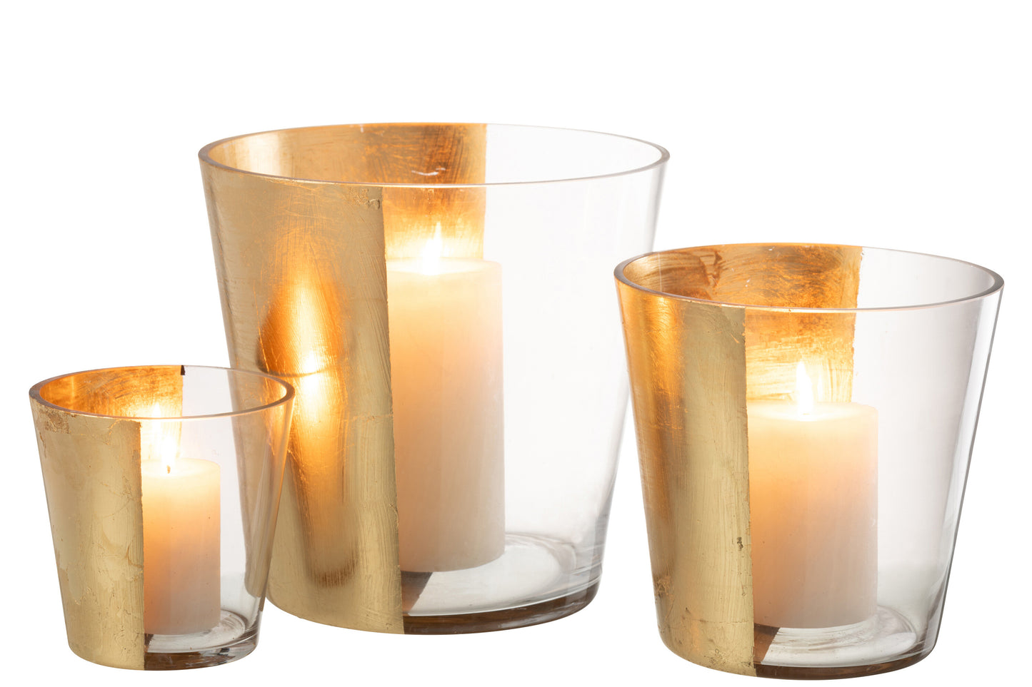 Hurricane Boe Glass Transparent/Gold Large
