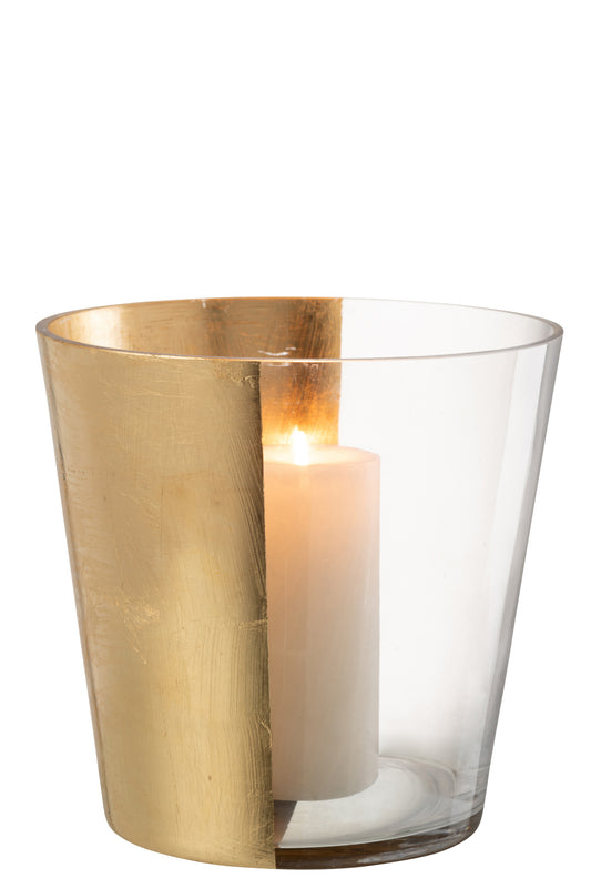 Hurricane Boe Glass Transparent/Gold Large