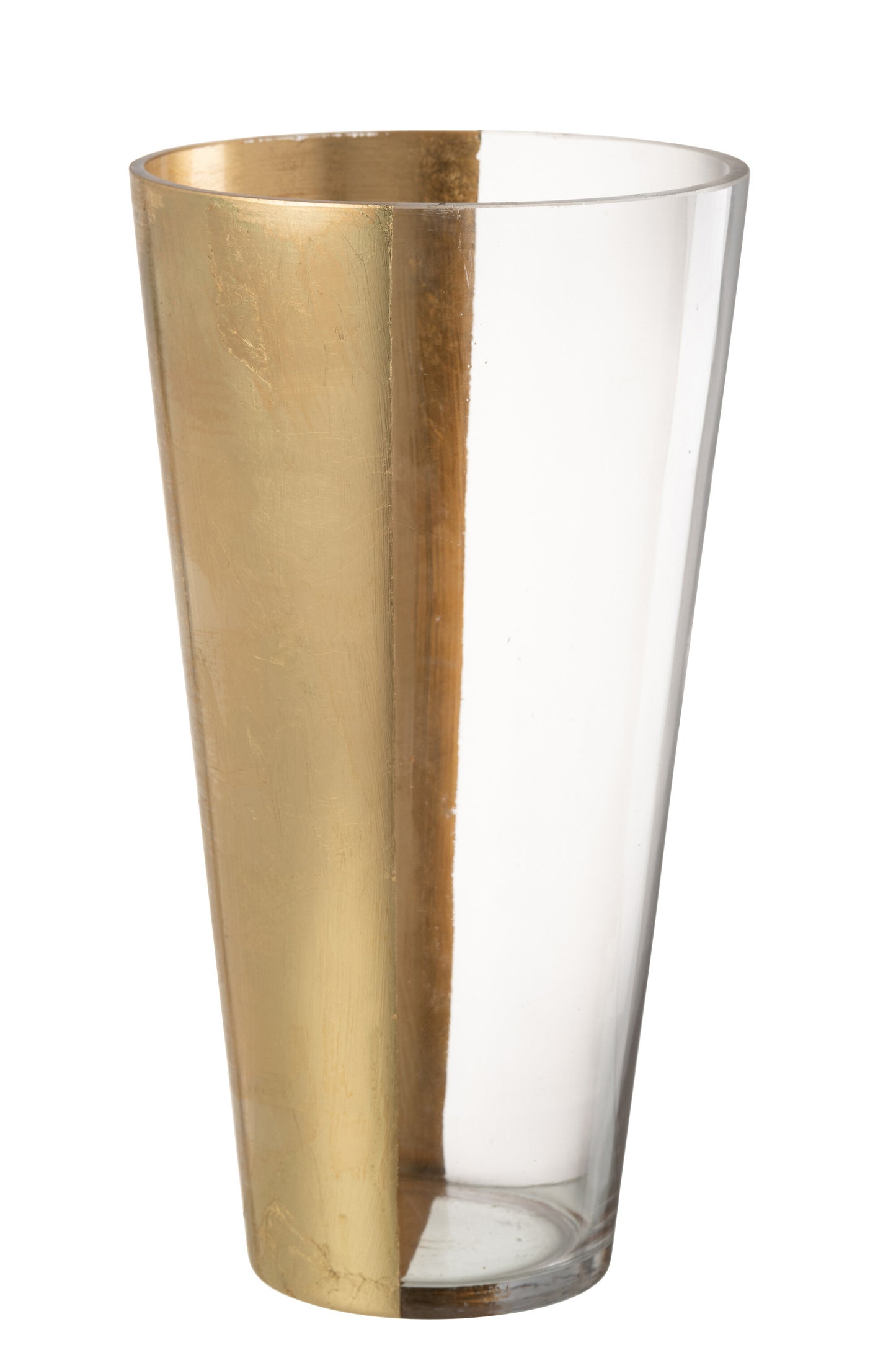 Vase Moa Glass Transparent/Gold