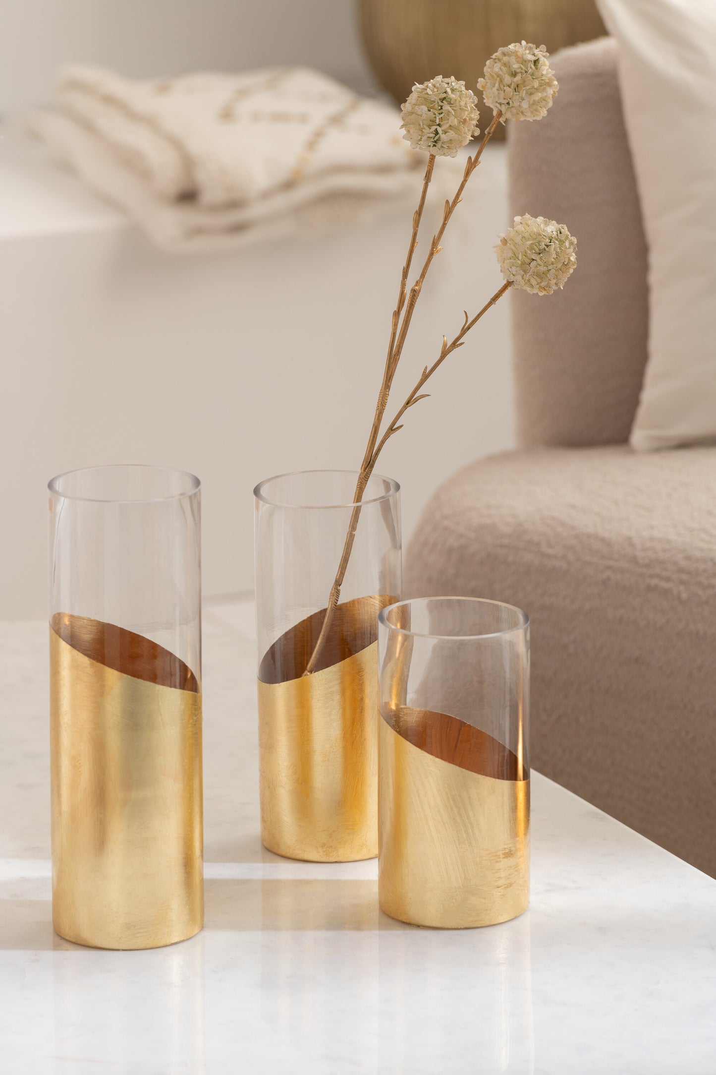 Hurricane Moa Glass Transparent/Gold Large