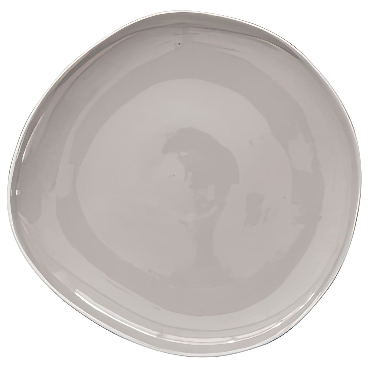 Dinner plate, 27 cm, ceramics, gray, Organic Collection