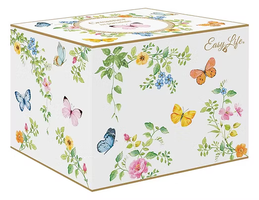 Porcelain creamer 220 ml in color box DANCING BUTTERFLIES