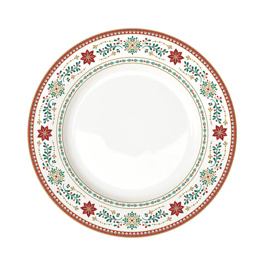 Dinner plate in porcelain Ø 26.5 cm CHRISTMAS FOLK