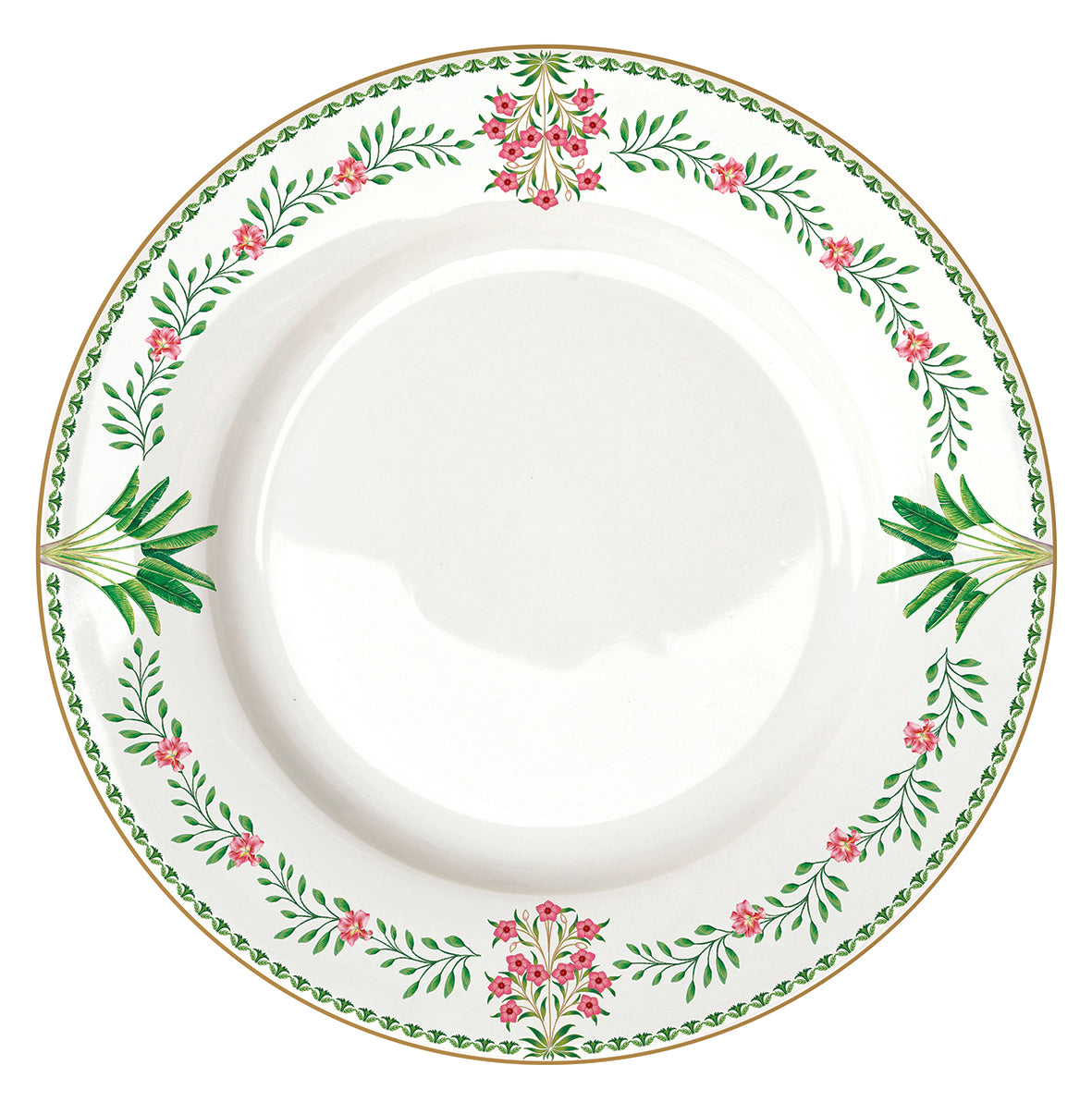 Porcelain dinner plate Ø 26,5 cm. BOTANIC CHIC