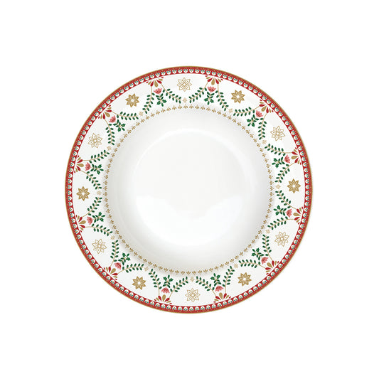 Soup plate in porcelain Ø 21.5 cm CHRISTMAS FOLK
