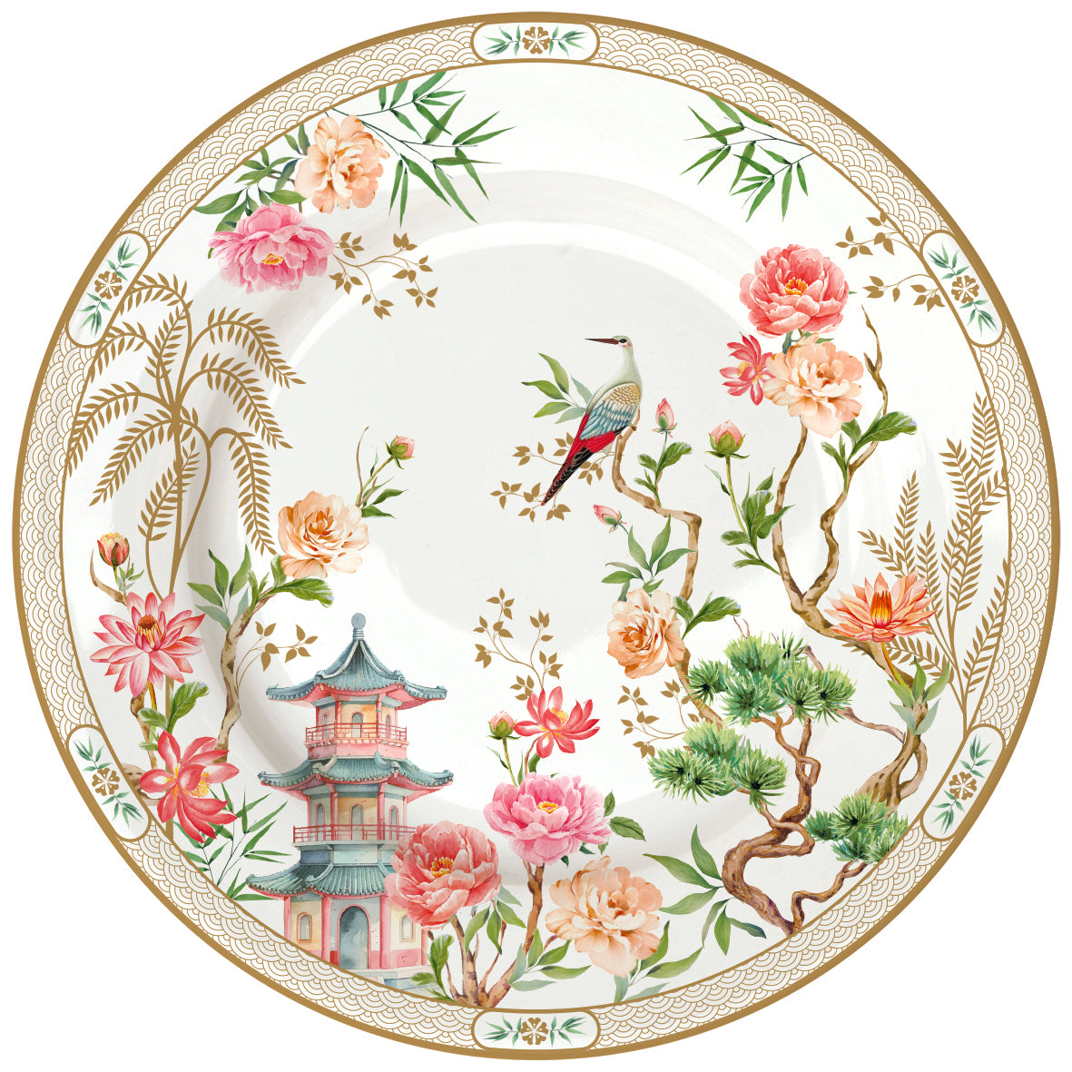Porcelain side plate Ø 19 cm JARDINS D'ORIENT