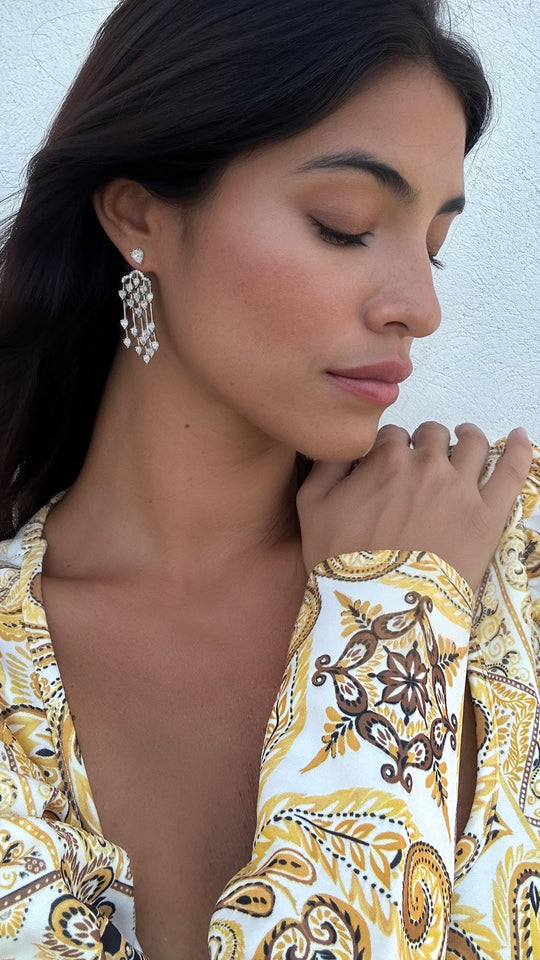 Alba Chandelier Earrings Sterling Silver