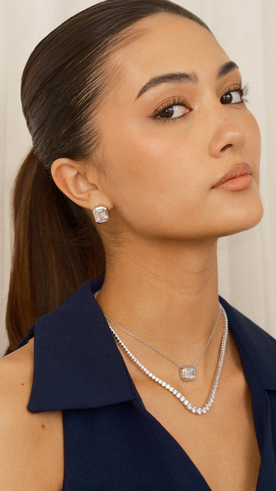 Taryn Gradient Necklace Sterling Silver