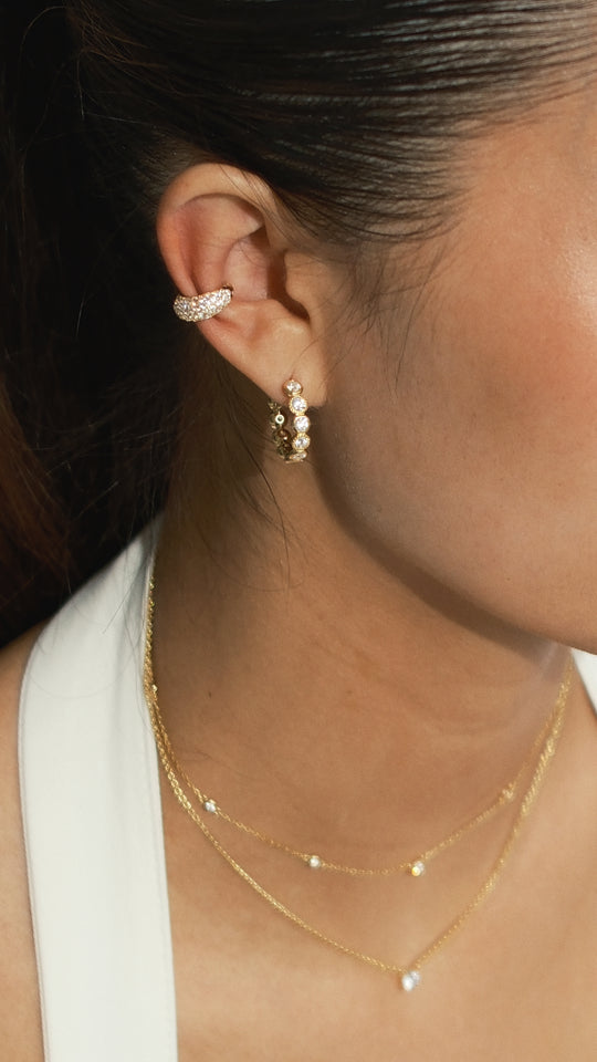 Cate Hoop Earrings Gold Vermeil