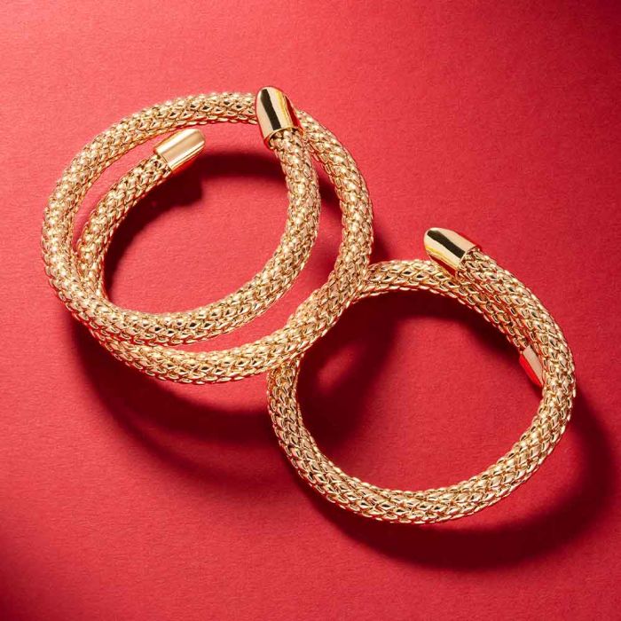Athena tubular single scale rigid bracelet