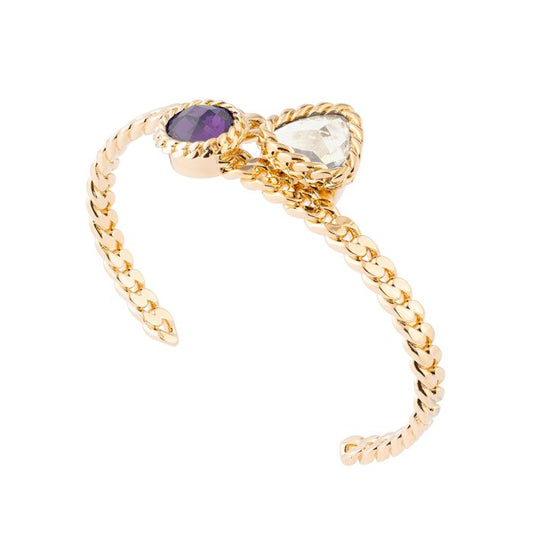 BRACELET IN BRONZE AND STONES
