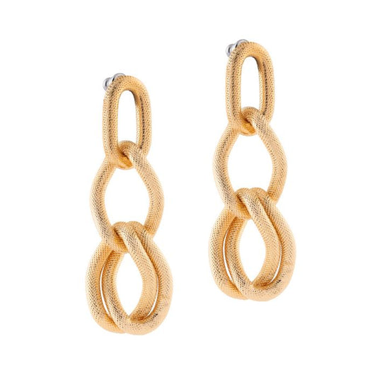 Diva earring with mixed links and lump