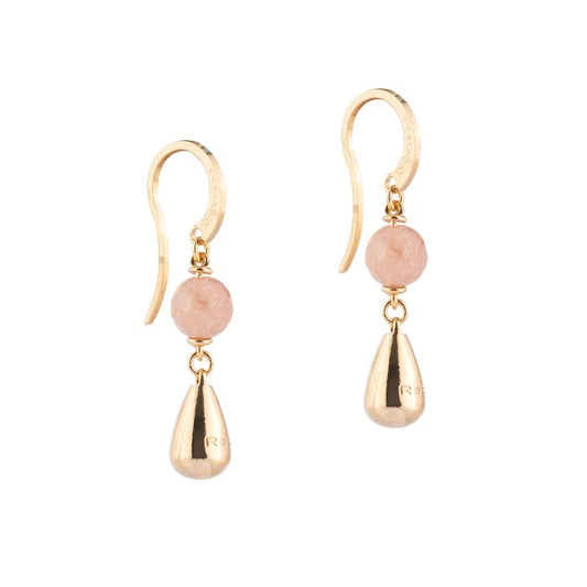 Tulip earrings with pendant