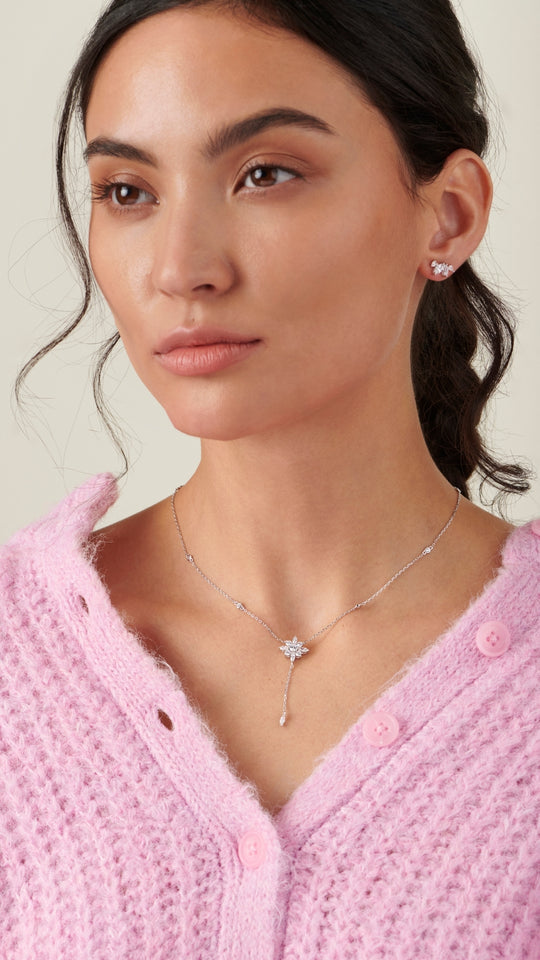 Camelia Necklace Sterling Silver