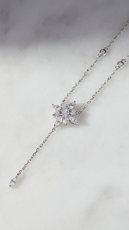 Camelia Necklace Sterling Silver