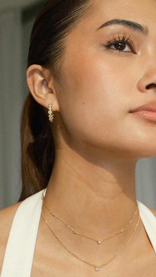 Cate Hoop Earrings Gold Vermeil