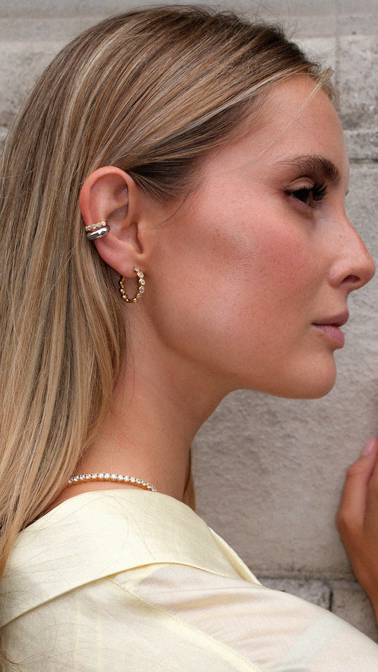 Cate Hoop Earrings Gold Vermeil
