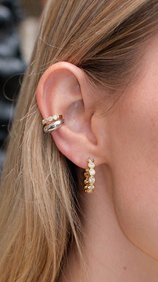 Cate Hoop Earrings Gold Vermeil