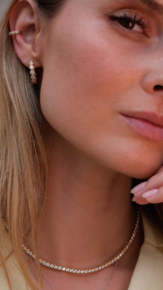Cate Hoop Earrings Gold Vermeil