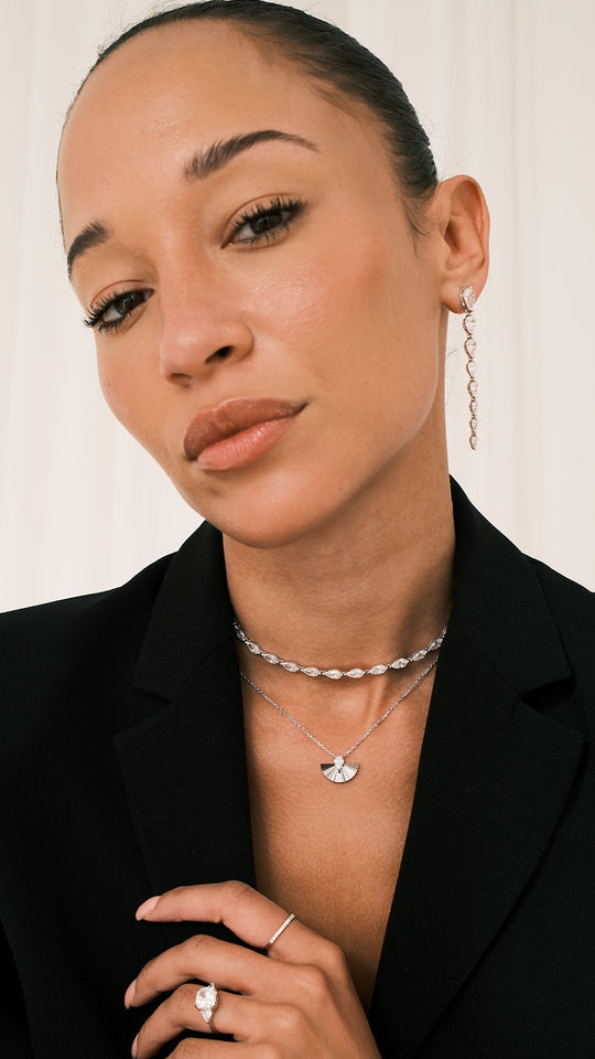 Tegan Necklace Sterling Silver