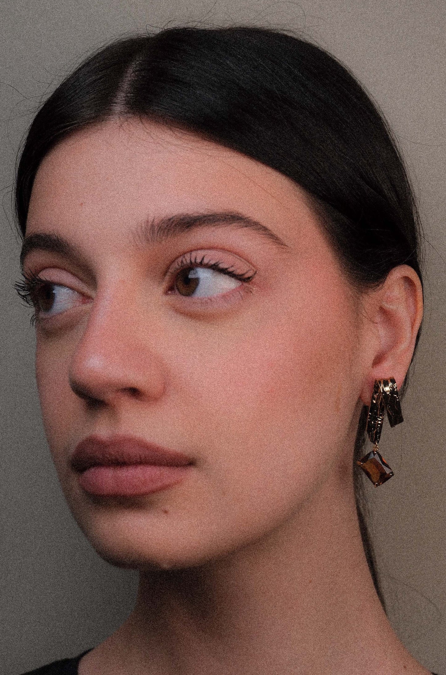 Stone earrings
