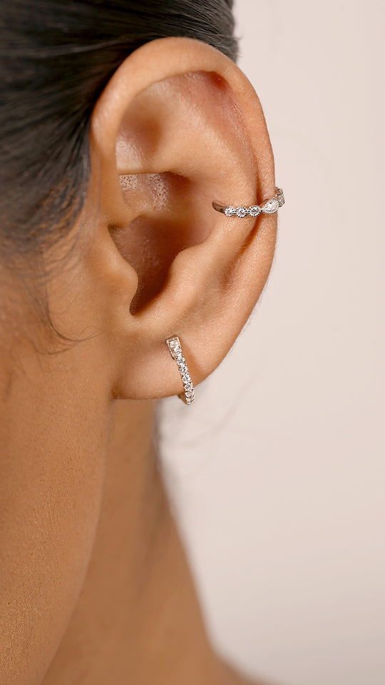 Deniz Cuff Earring Sterling Silver