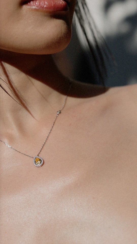 Emile Necklace Yellow Sterling Silver