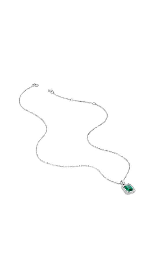Eton Necklace Emerald Green Sterling Silver