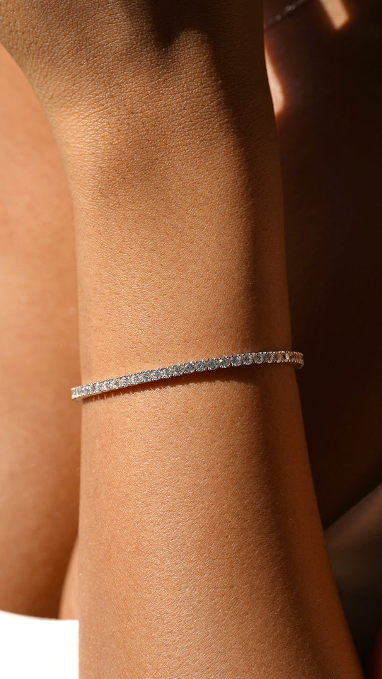 Francine Tennis Bracelet Sterling Silver