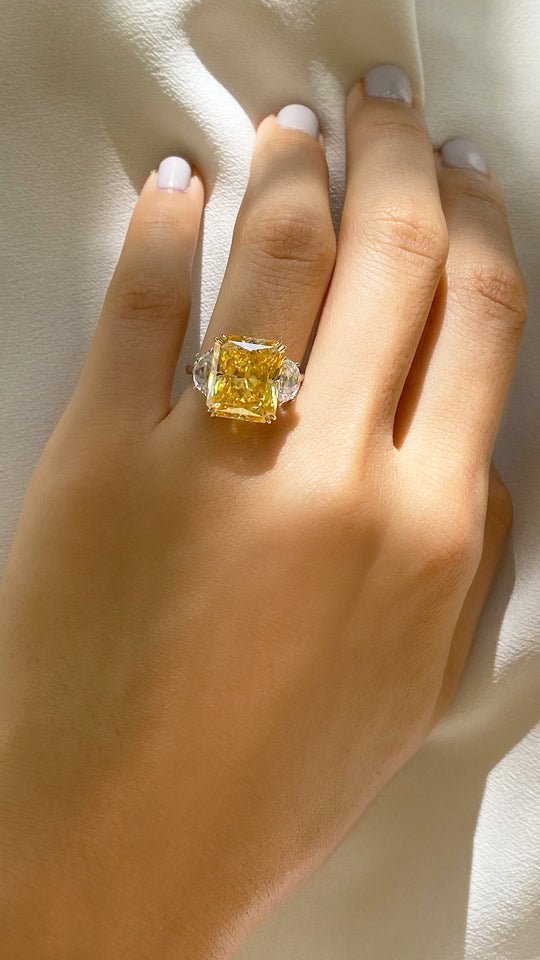 Harlow Ring Fancy Yellow Sterling Silver