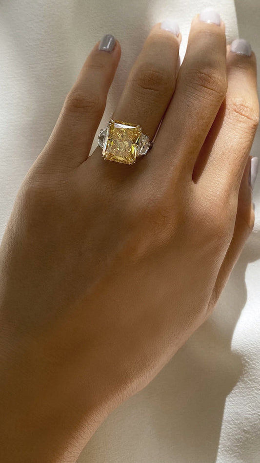 Harlow Ring Fancy Yellow Sterling Silver