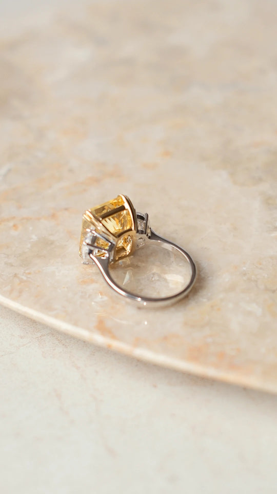 Harlow Ring Fancy Yellow Sterling Silver