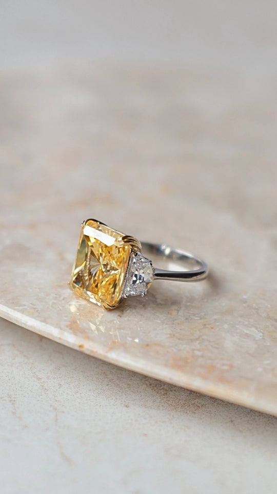 Harlow Ring Fancy Yellow Sterling Silver
