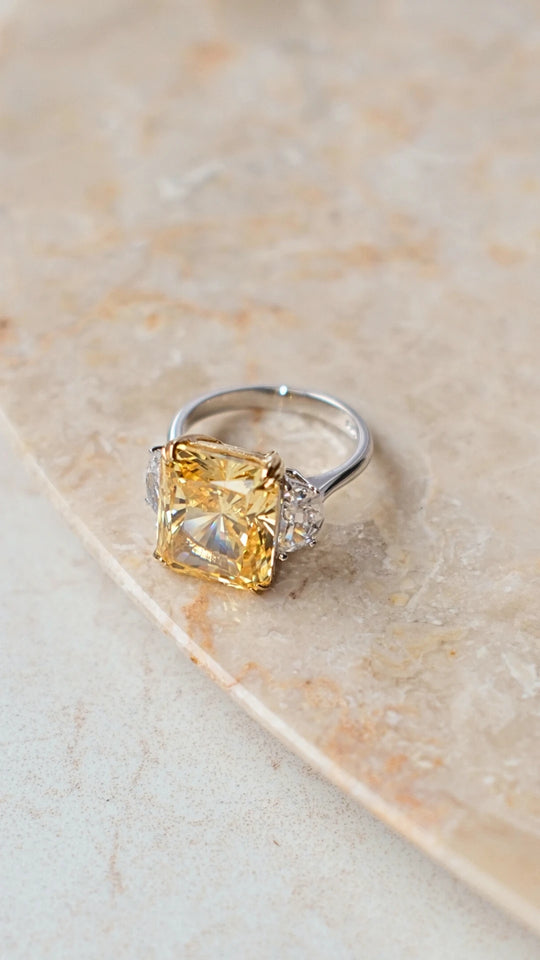 Harlow Ring Fancy Yellow Sterling Silver