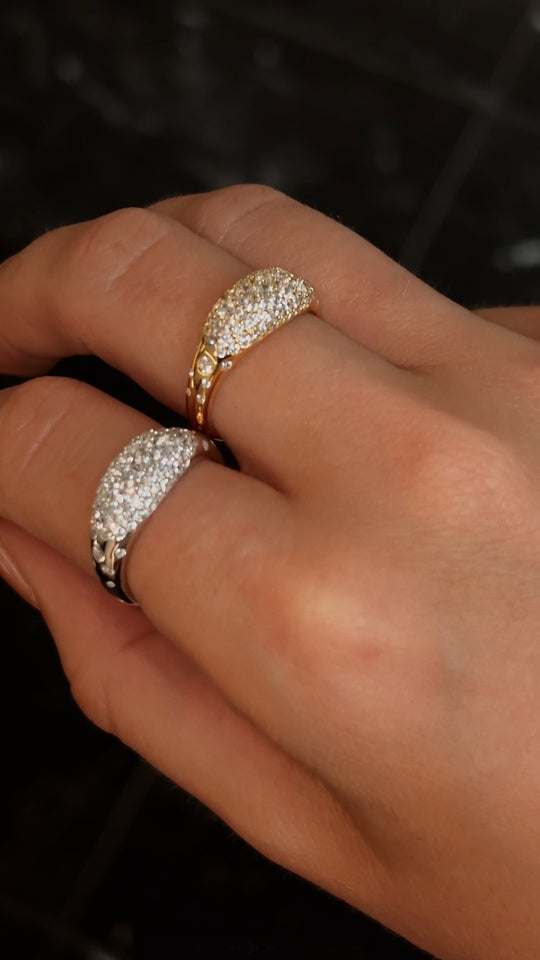 Hera Pavé Ring Sterling Silver