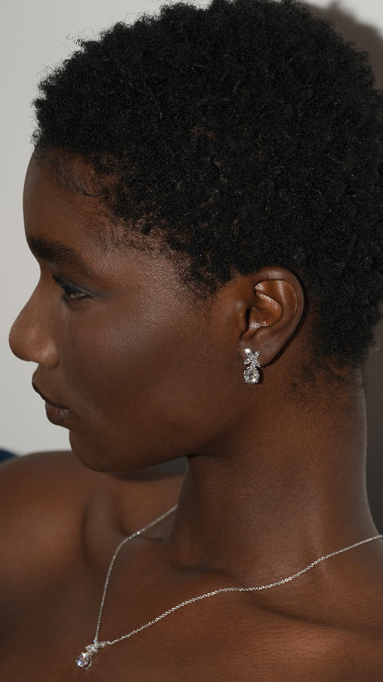 Jasmine Drop Earrings Sterling Silver