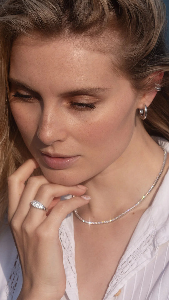 Hera Pavé Ring Sterling Silver