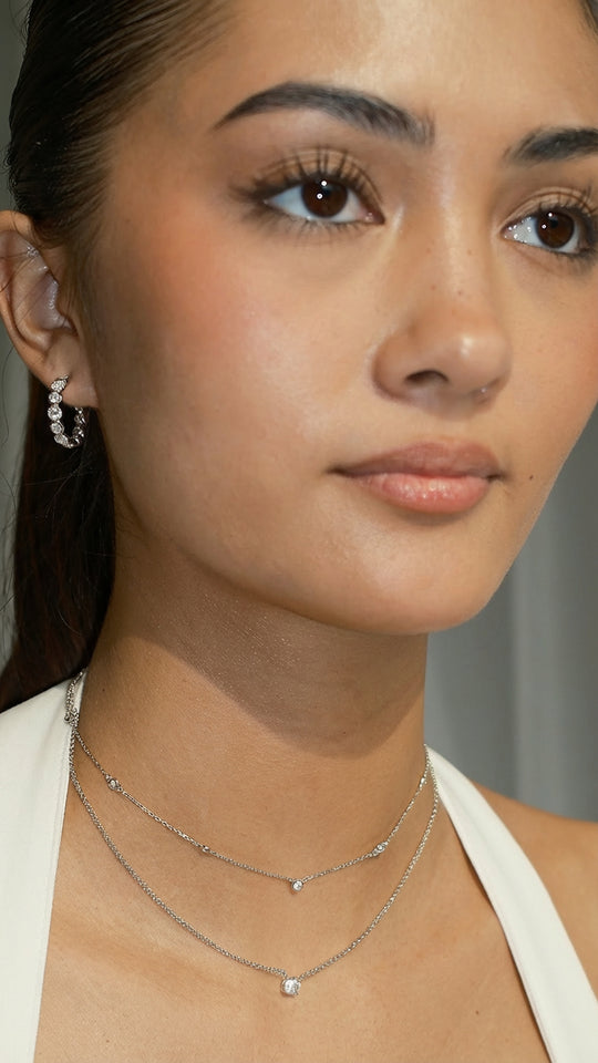 Cate Hoop Earrings Sterling Silver