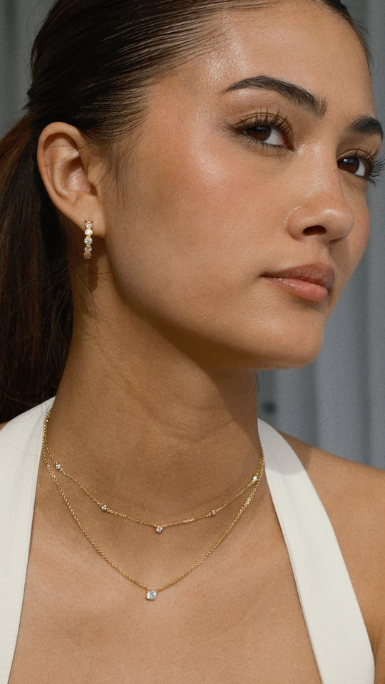 Cate Hoop Earrings Gold Vermeil