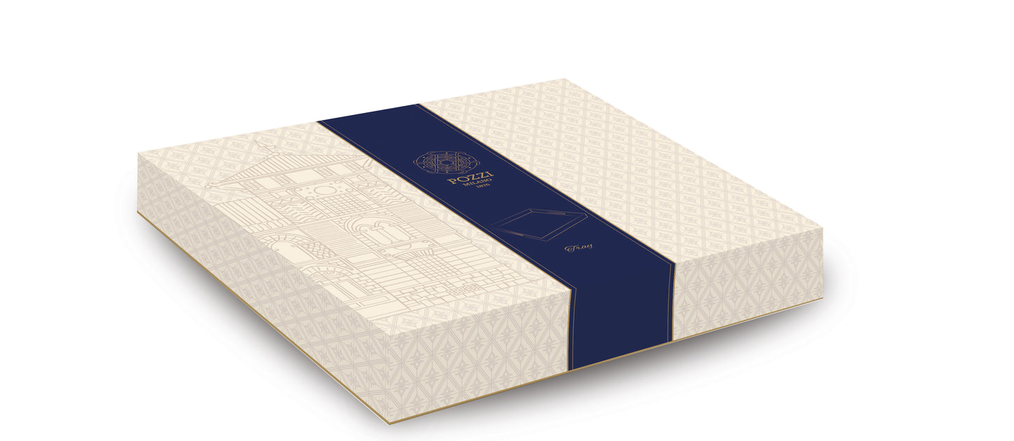 Square MDF tray 30x30x4,5 cm in c.b. PAISLEY BEIGE