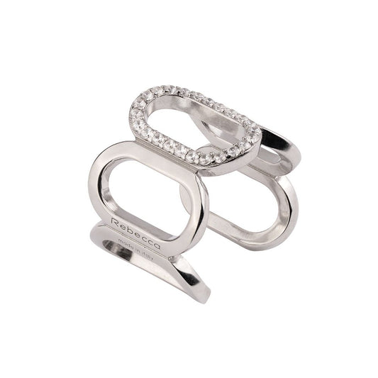 Andromeda ring with zircons links