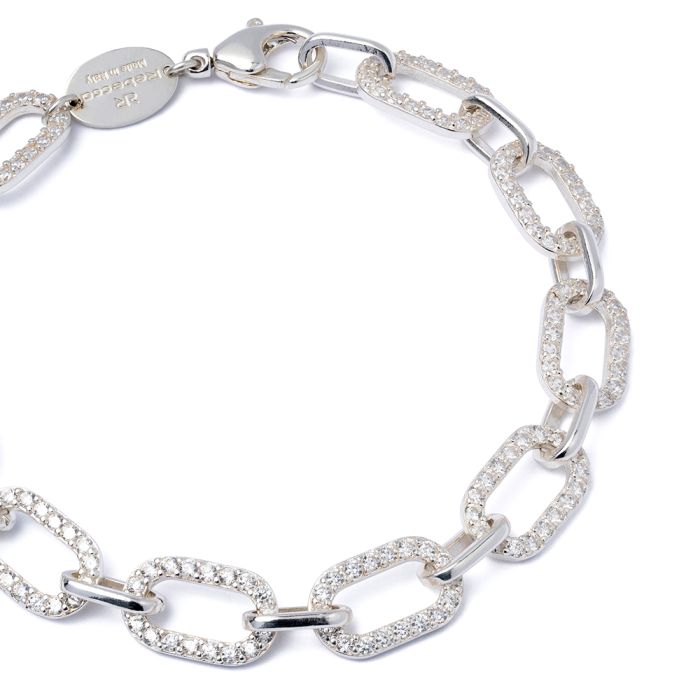 Aandromeda bracelet with zircons links
