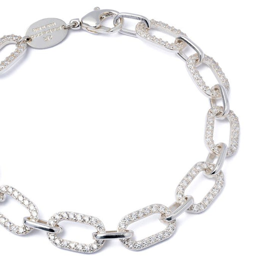 Aandromeda bracelet with zircons links