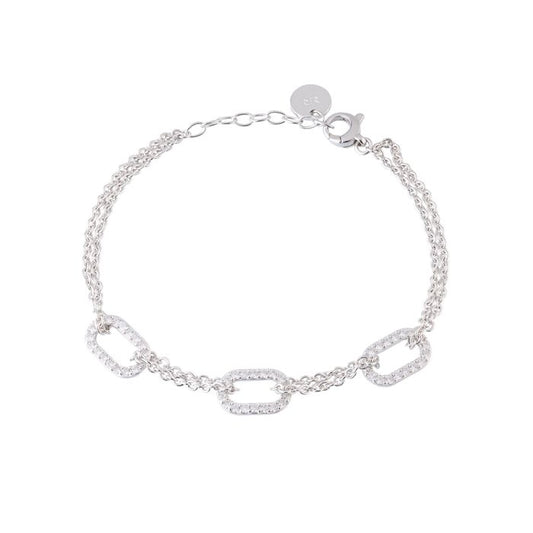 Aandromeda bracelet with zircons links