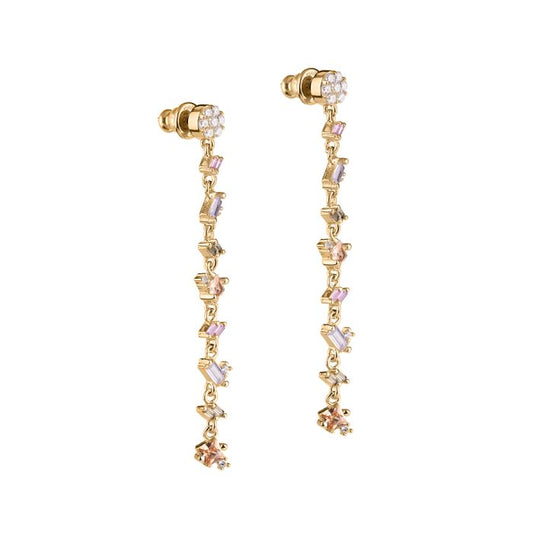 Diana earrings with pendant stone