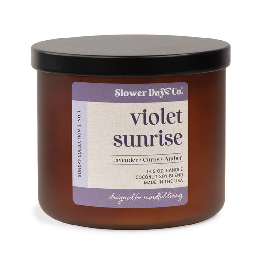 Violet Sunrise Soy Blend 2-Wicks